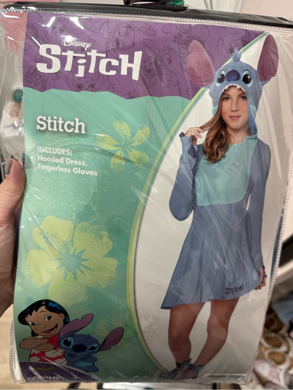 Disney Stitch Hooded Dress Kids Costume